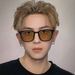 New Black Frame Brown Sunglasses Men's High-end Sense Ruffian Handsome Sunshade Anti-ultraviolet Sunglasses Women's Korean Version Fashion Box_viptrois.com