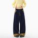 American Cleanfit Retro Contrasting Color Plaid Sweatpants Men's And Women's Autumn Loose And Drape Thin Wide-leg Casual Pants_viptrois.com