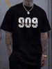 TR 909 T Shirt Vintage Drum Machine Synth Stretched Graphic Top For Everyday Wear Stylish Summer Soft Homme Casual Designer Clothes Fashion_viptrois.com
