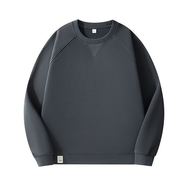 Loom 2026 Autumn Winter New Long Couple 350g Twill Raglan Sleeve Japanese Style Thickened Solid Color Fleece Sweatshirt Men_viptrois.com