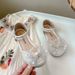 Children's Shoes Sandals Summer New Little Girl Rhinestone Sequins Fashion Princess Shoes Student Beach Shoes_viptrois.com