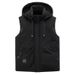 Men's Plus Size Quilted Vest With Color Block Design, Thickened Winter Sleeveless Jacket For Casual Wear (Black, Military Green, Beige)_viptrois.com