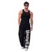 Men's Clothing Pants New Letter Print Men And Women Loose Trendy Sweatpants_viptrois.com
