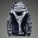 Winter Camouflage Sweater Men's Casual Sports Cardigan Sweater Jacket Fleece Thickened Thermal Sweater_viptrois.com