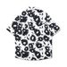 Men's Clothing Ins Trendy Niche Flower Shirt Lapel Short Sleeved Men's Spring And Summer Youth Retro Shirt_viptrois.com