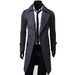 Loom Loom M-XXXL Thickened Version Trendy Foreign Trade Men's Fashion European And American Style Long Wool Coat Jacket 5625_viptrois.com