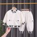 Boys' Corduroy Zip-Up Long Sleeve Two-Piece Outfit – Casual Spring & Autumn Set (80-120cm, Black/Beige/Brown)_viptrois.com