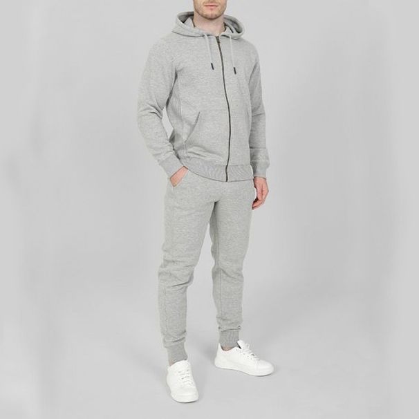 New Fashion Hoodie & Jogger Set - Fleece-Lined, Zip-Up Hooded Sweatshirt With Matching Pants For Men & Women (Multiple Colors & Sizes)_viptrois.com