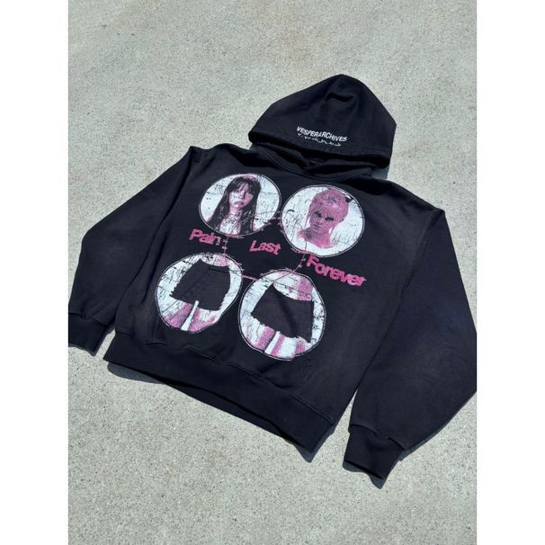 Men's Clothing Retro Jacket Street Fashion Y2k European And American Ins Personality Dark Print Sweater Long Sleeved Pullover Hoodie_viptrois.com