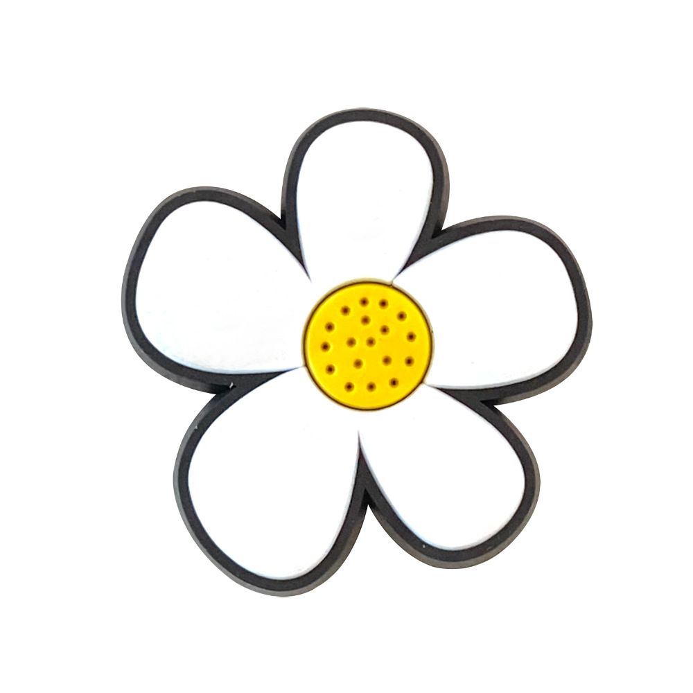 New Cute Little Fresh Flowers Sunflower Shoes Flower Shoe Buckle Small Daisy Shoes Accessories Accessories_viptrois.com