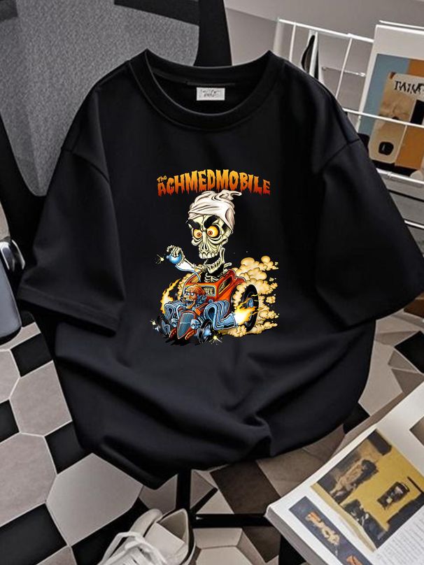 The Achmedmobile Jeff Dunham Black Shirt XXL The Jeff Dunham Show Unisex Comfortable Stylish Stretched Casual Fashion Graphic Breathable_viptrois.com