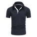 2025 New Summer Men's Fashion Lapel Short Sleeve Polo Shirt_viptrois.com