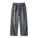 "Unisex Straight-Leg Jeans - Classic Hong Kong Style Denim Pants For Men & Women | Timeless Vintage Wash Options"_viptrois.com
