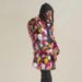 Pulse European And American Foreign Trade Hot-Selling Fox Men's Rainbow Mid-Length Hooded Fur Coat_viptrois.com