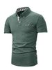 Men's New Summer Plaid Short-sleeved Top_viptrois.com