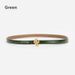 Leather Thin Belt Women's Flower Simple Belt Versatile Decoration Paired With Pants Dresses Belts_viptrois.com
