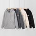 550G Heavy-duty Double-sided Fleece Cotton-padded Jacket Men's Winter Fleece Thickened Lamb Fleece Zipper Sweater Trendy Cotton Jacket_viptrois.com