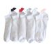 Socks Small Wings Mesh Boat Socks Women's Sports Socks Summer Sweat Absorbent Black And White Running Socks Women's Cute Student Cotton Socks_viptrois.com