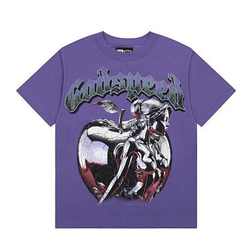 Skull Washed Summer Ins High Street Dark Style Unisex T-Shirts_viptrois.com