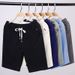 Men's Casual Loose Fit Shorts Solid Color Quick-Dry Breathable Summer Shorts with Pockets for Daily Wear S-5XL_viptrois.com