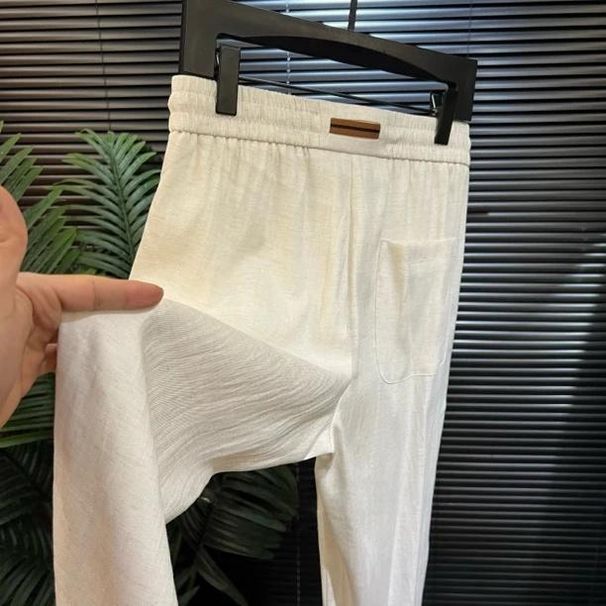2026 Summer Old Money Style Breathable Comfortable Straight-Leg Sports Casual Pants For Men, Loose And Luxurious Long_viptrois.com