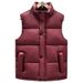 Unisex Quilted Vest – Winter Thickened Sleeveless Puffer Jacket With Stand Collar (Oversize Fit, Trendy Streetwear)_viptrois.com