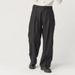 Men's Clothing Men's Wide Leg Linen Breathable Solid Color Pleated Pocket High Waist Casual Trousers_viptrois.com
