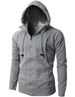 New Men's Sports Fitness Casual Jacquard Sweater Fleece Cardigan Hooded Jacket_viptrois.com