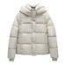 Men's Clothing Autumn/winter US Embroidered Short Hooded Loose Puffer Jacket, Thick And Warm Down Cotton Coat_viptrois.com