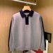 Men's Clothing Lapel Sweater Tops Men's Fashion Knit Collar Sweater Long Sleeve Top - Loose Fit Color Block Pullover For Autumn & Winter_viptrois.com