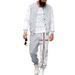 Men's Fleece-Lined Baseball Jacket & Joggers Set, Winter Outdoor Casual Sports Tracksuit For Streetwear And Commuting_viptrois.com