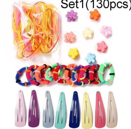 Children's Accessories Hairpin Rubber Band Combination Set 780 PCS European And American Creative Simple Headdress Set_viptrois.com