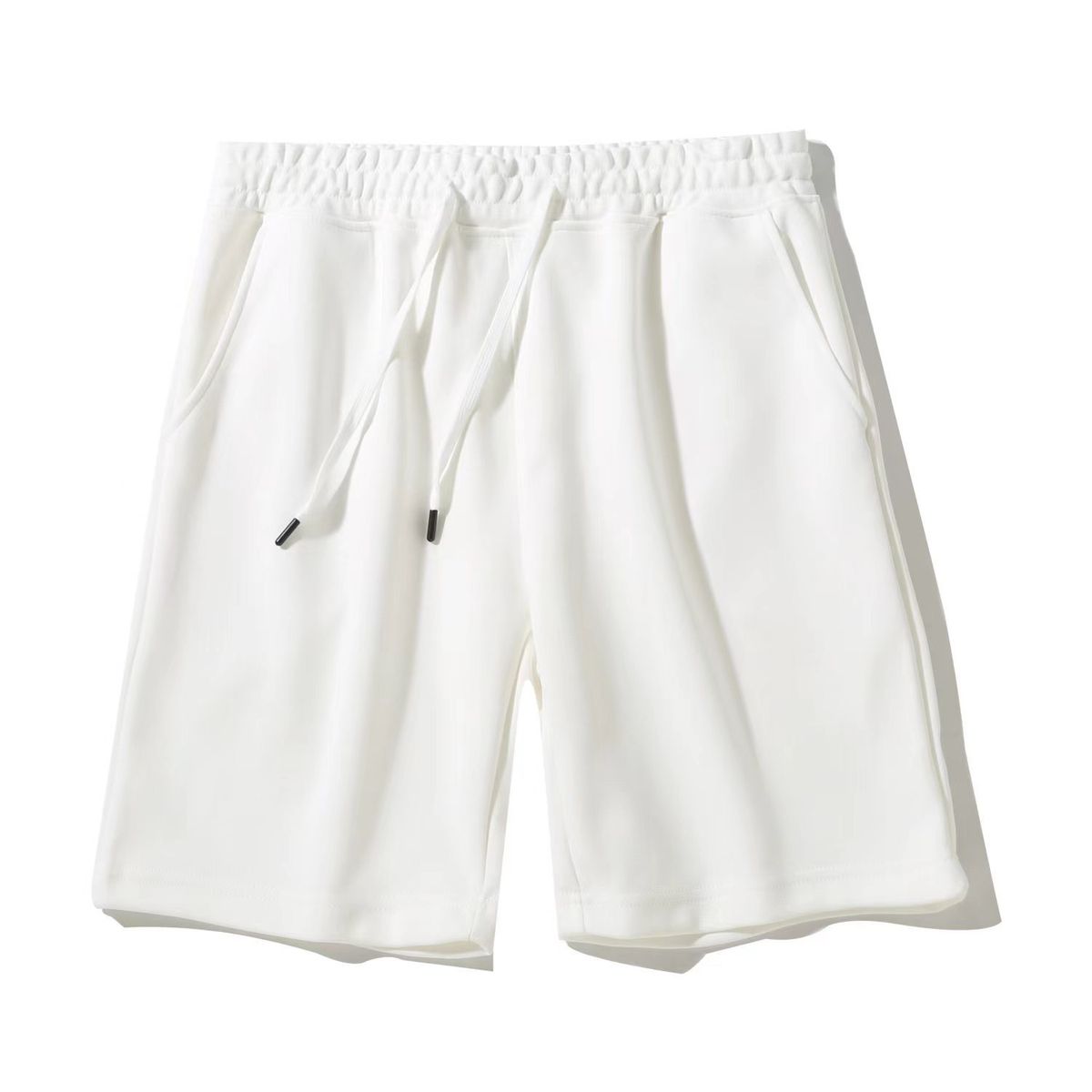 Men's Clothing Cotton Composite Shorts Loose Five Point Pants Solid Color Versatile Casual Pants Men's Large Pants_viptrois.com