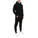New Fashion Hoodie & Jogger Set - Fleece-Lined, Zip-Up Hooded Sweatshirt With Matching Pants For Men & Women (Multiple Colors & Sizes)_viptrois.com