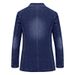 CT 2017 New Spring And Autumn 95% Cotton Casual Denim Blazer Men's Slim Fit Thin Jacket Plus Size 9758_viptrois.com