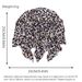 Women's Elastic Headband Hat – Leopard Print Braided Bun Cover For Chemotherapy & Fashion_viptrois.com