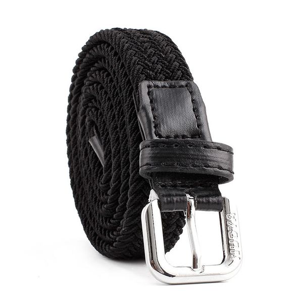 Men's Belts Thin Woven Belt, Elastic Elastic Casual Trouser Belt Student Trendy Parent Child Suit Canvas Belt_viptrois.com