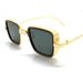 Sunglasses Retro Square Frame Steam Punk Sunglasses Personality Fashion Metal Gold Street Hip Hop_viptrois.com