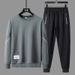 Men's Clothing Casual Sportswear Set - Breathable Hoodie & Jogger Pants Two-Piece Outfit, Moisture-Wicking Polyester Blend, Streetwear Gym Loungewear_viptrois.com