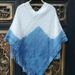 Yunnan Dali Bai Ethnic Knitted Shawl Artistic Warm Blue And White Scarf Casual Comfortable Soft Tie Dye Fabric_viptrois.com