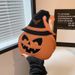 Fun Halloween Pumpkin Crossbody Bag For Women - Stylish PU Shoulder Purse With Zipper Closure, Perfect For Daily Use & Costume Parties_viptrois.com