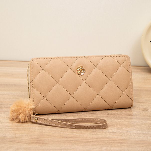 Rose Exquisite Long Wallet New Style Fresh Small Fragrance Style Ladies Large Capacity Coin Purse_viptrois.com
