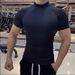 Men's Clothing Men's T Shirt Clothing Sports Tights Gym Training Compression Clothes Basketball Quick Drying Running Short Sleeves_viptrois.com