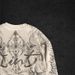 Gothic Streetwear Hoodie Women's Oversized Long Sleeve T-Shirt, Dark Aesthetic Digital Print Polyester Top With Retro Hip-Hop Vibes (White, S-XL)_viptrois.com