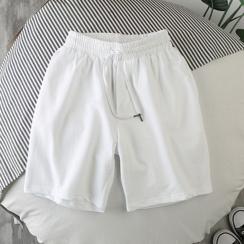 Men's Clothing New Ins Loose Casual Solid Color Shorts Men's Sports Three Quarter Pants Beach Pants Trendy Casual_viptrois.com