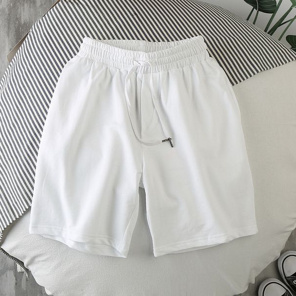 Men's Clothing New Ins Loose Casual Solid Color Shorts Men's Sports Three Quarter Pants Beach Pants Trendy Casual_viptrois.com