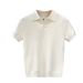 Men's Clothing Scissor Collar Short Sleeved Knitted Sweater Cool Anti Wrinkle T Shirt_viptrois.com