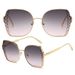 Men's Sunglasses Metal Sunglasses Fashion Gradient Anti Ultraviolet Personality Carved Legs Ladies_viptrois.com