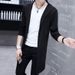 Men's Clothing Youth Windbreaker Men's Spring And Autumn Fashion Men's Mid Length Tops Slim Student Handsome Cape Men's Jacket_viptrois.com