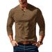 Men's Corduroy Button-Up Sweatshirt – Vintage-Inspired Long Sleeve Shirt For Casual & Layered Looks_viptrois.com